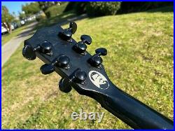 2001 Gibson Limited Edition Les Paul Gothic Morte Black Ebony Board Moon Inlay