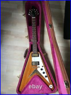 2002 Epiphone Flying V Korina 58 Reissue Includes Case Cheap Shipping