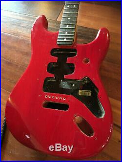 2003 Fender Stratocaster Deluxe Super Strat Neck Rosewood Crimson Ash Body