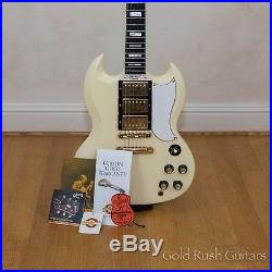 2004 Gibson Les Paul SG Custom 3 Pickup Vintage White Reissue + Custom Shop Case