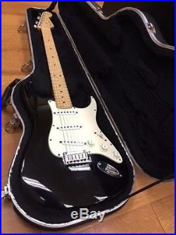 2005 Fender American Stratocaster Black and White Made In USA With Case
