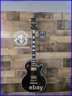 2005 Gibson Custom Shop Les Paul Custom Electric Guitar Ebony With OHSC 9.6 Lb