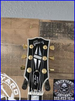 2005 Gibson Custom Shop Les Paul Custom Electric Guitar Ebony With OHSC 9.6 Lb