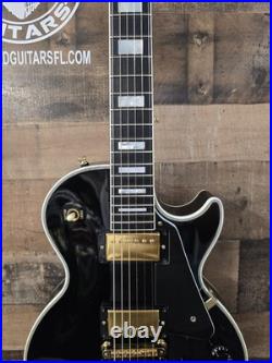 2005 Gibson Custom Shop Les Paul Custom Electric Guitar Ebony With OHSC 9.6 Lb