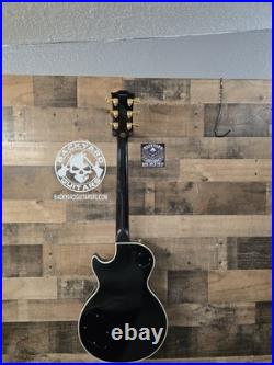 2005 Gibson Custom Shop Les Paul Custom Electric Guitar Ebony With OHSC 9.6 Lb