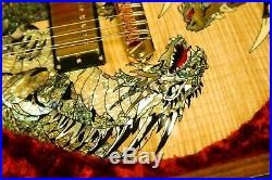 2005 PRS Dragon Double Neck Rare Natural Electric Guitar Paul Reed Smith