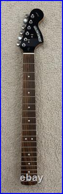 2007 Fender Starcaster Stratocaster Rosewood Neck with Black Metallic Headstock