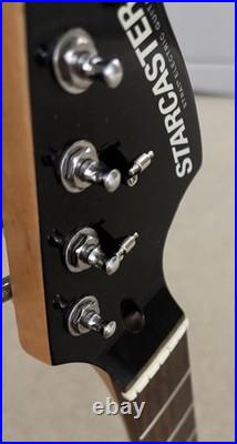 2007 Fender Starcaster Stratocaster Rosewood Neck with Black Metallic Headstock