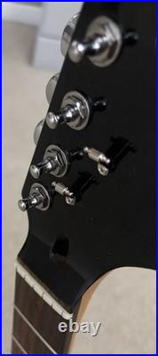 2007 Fender Starcaster Stratocaster Rosewood Neck with Black Metallic Headstock
