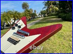 2007 Gibson USA Flying V Faded Satin Cherry Red 7.1 lbs