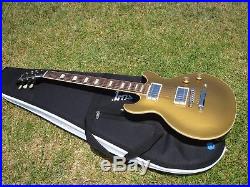 2011 Gibson Les Paul Standard DC Double Cut Goldtop Darkback 7.3 Lbs
