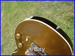 2011 Gibson Les Paul Standard DC Double Cut Goldtop Darkback 7.3 Lbs