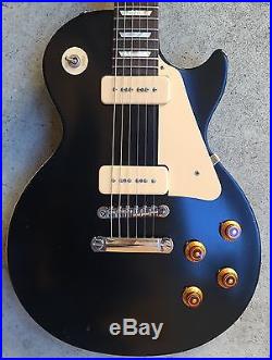 2011 Gibson Les Paul Studio 60s Tribute Worn Ebony P90 Pickups
