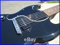 2011 Gibson SG JR LEFTY left- handed 60's P- 90's Black Electric Guitar