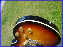 2012 Gibson Les Paul Standard Triburst Flametop Long Tenon 1960s Slim Neck COA