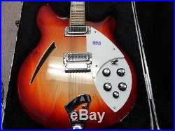 2012 Rickenbacker Fireglo Electric Guitar With OHSC EXCELLENT FREE SHIPPING