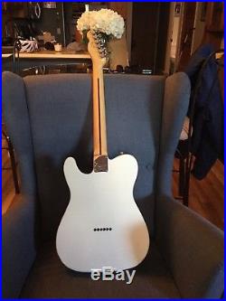 2013 Fender American Deluxe Thinline Telecaster Olympic White + Case