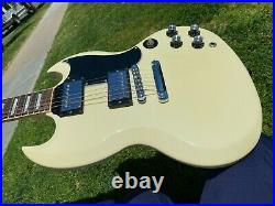 2013 Gibson SG Standard Classic Alpine White 1960's Neck 6.7 lbs with Case