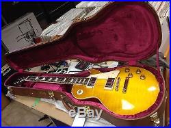 2014 Gibson Custom Shop CR8 chambered 1958 Les Paul lemon burst NO RESERVE
