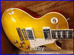 2014 Gibson Custom Shop CR8 chambered 1958 Les Paul lemon burst NO RESERVE