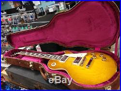 2014 Gibson Custom Shop CR8 chambered 1958 Les Paul lemonburst NO RESERVE