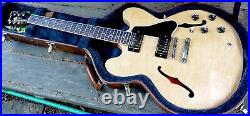2014 Gibson ES 335 Dot-Figured Blonde w COA/OHSC-beautiful freshly luthiered