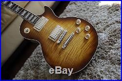2014 Gibson Les Paul Honey Standard AAAA premium plus Sick Flame Top Alert