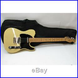 2015 Fender Telecaster Made in USA Electric Guitar YellowithBlack Right Ha