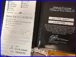 2015 Gibson Custom Shop Long Neck Les Paul Ice Tea burst w case/coa NO RESERVE