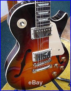 2015 Gibson Memphis ES-Les Paul w OHSC all Papers Rarer Bourbon Burst-Excellent