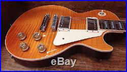 2015 Gibson USA Les Paul Standard Amber flame maple top w case NO RESERVE