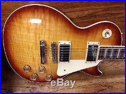 2015 Gibson USA Les Paul Traditional sunburst flame top w case NO RESERVE