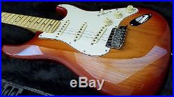 2016 Fender American Standard Stratocaster Electric Guitar Sienna Sunburst Maple