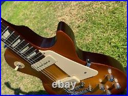 2016 Gibson Les Paul 60's Tribute Satin Honeyburst Darkback P-90's with Tweed case