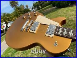 2017 Gibson Les Paul Tribute Satin Goldtop Left Handed Lefty 60's Slim Neck
