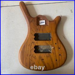 4 String Bass Body, Burlwood Top, Active Routing, Mahogany Body Fit Warwick