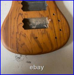 4 String Bass Body, Burlwood Top, Active Routing, Mahogany Body Fit Warwick