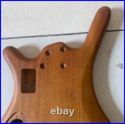4 String Bass Body, Burlwood Top, Active Routing, Mahogany Body Fit Warwick
