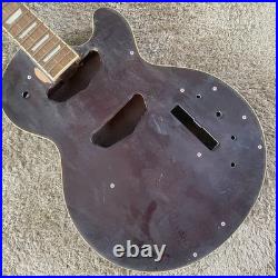 4 String Bass Semi Finished Project, Mahogany Body, Rosewood Fingerboard Neck