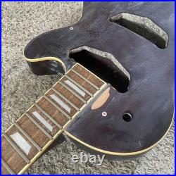 4 String Bass Semi Finished Project, Mahogany Body, Rosewood Fingerboard Neck