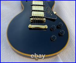 6 String Electric Guitar Glossy Black Finish Solid Body Bone Nut H-H-H Pickups