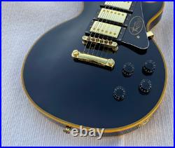 6 String Electric Guitar Glossy Black Finish Solid Body Bone Nut H-H-H Pickups