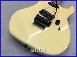 80s Kramer Japan JK 1000 Electric Guitar Cream White Maple Reverse