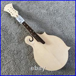 8 String Unfinished DIY Mandolin, Spruce Top Body, Maple Neck, 24 Frets