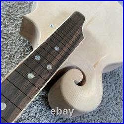 8 String Unfinished DIY Mandolin, Spruce Top Body, Maple Neck, 24 Frets