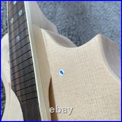 8 String Unfinished DIY Mandolin, Spruce Top Body, Maple Neck, 24 Frets