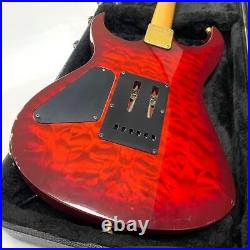 90's discontinued model Fernandes FGZ-420 Red Flame Electric Guitar Fernandes