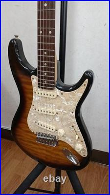 ANBOY ODYSSEY series Used Alder body Maple neck Sunburst withHard case