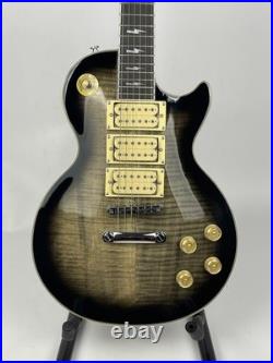 Ace Frehley Budokan Les Paul electric guitar, Transparent Black Flame Maple Top