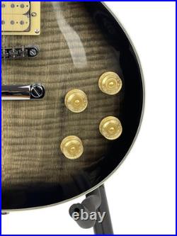 Ace Frehley Budokan Les Paul electric guitar, Transparent Black Flame Maple Top
